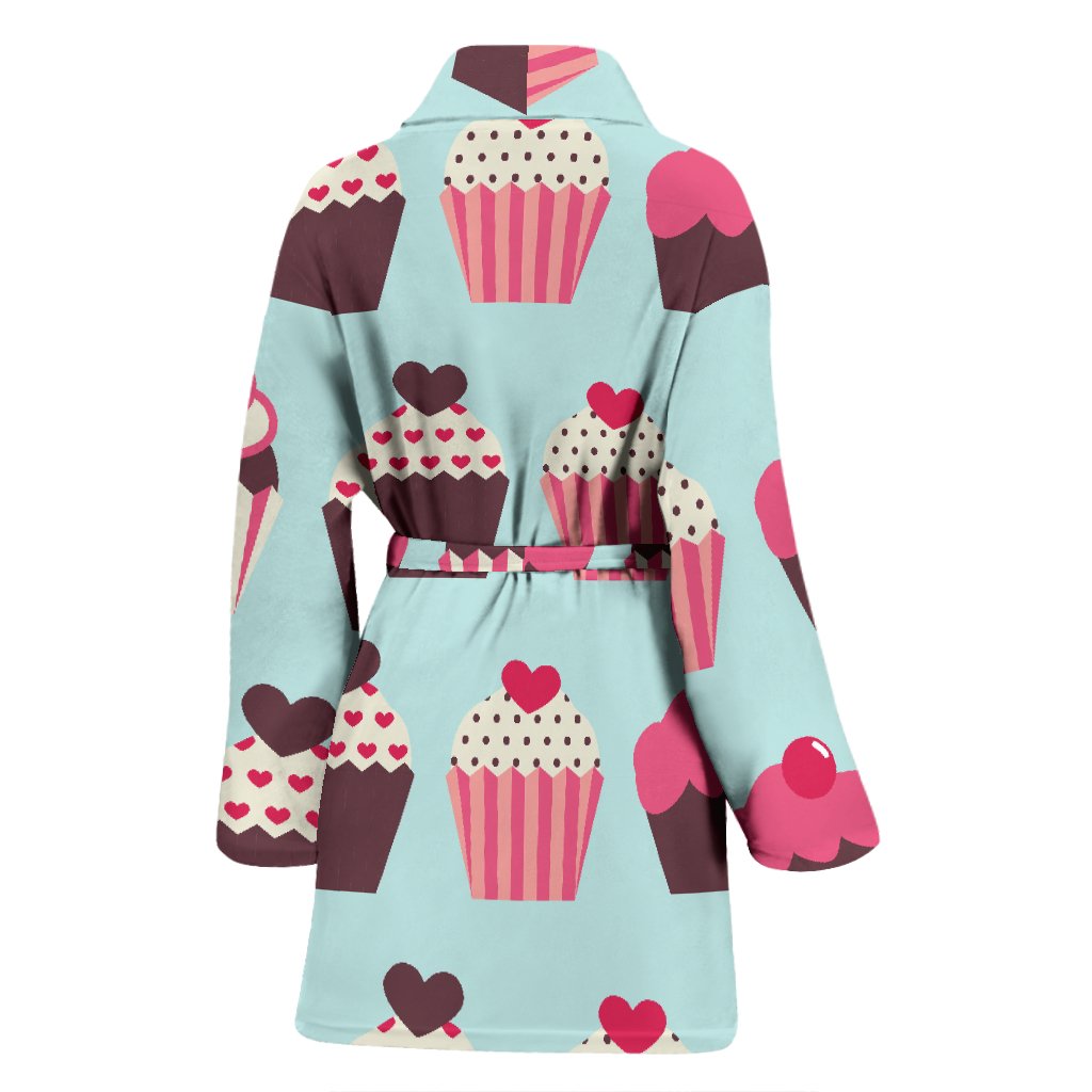 CupCake Print Pattern Women Bath Robe