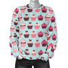 CupCake Print Pattern Women Crewneck Sweatshirt