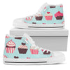 CupCake Print Pattern Women High Top Shoes