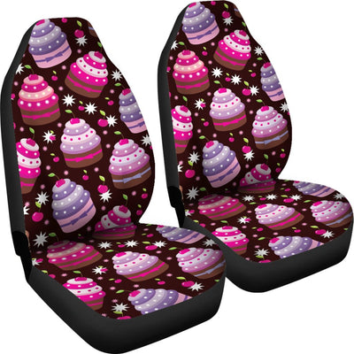 Cupcake Print Universal Fit Car Seat Covers