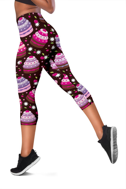 Cupcake Print Women Capris