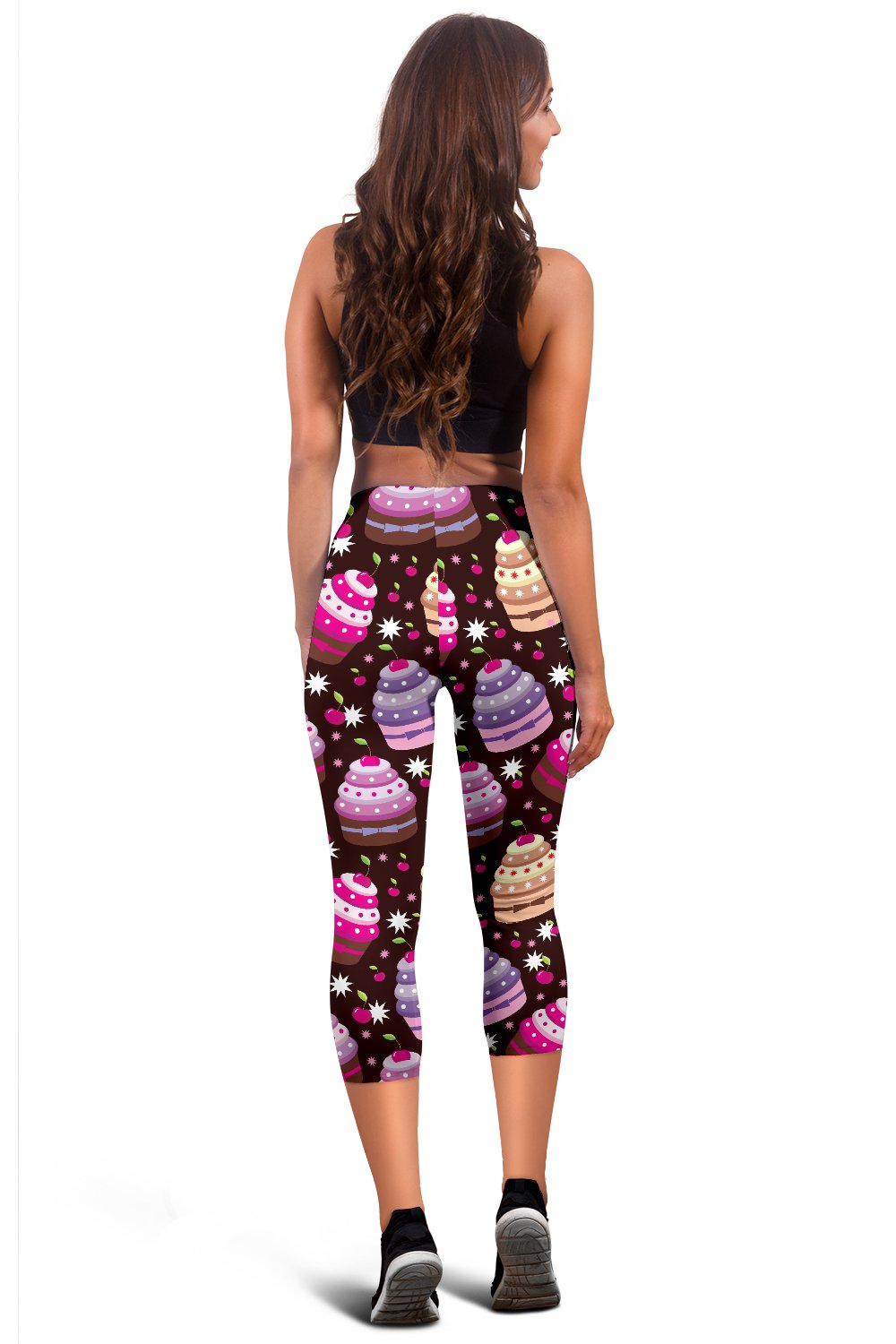 Cupcake Print Women Capris