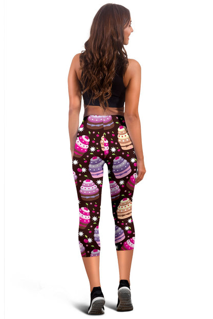 Cupcake Print Women Capris