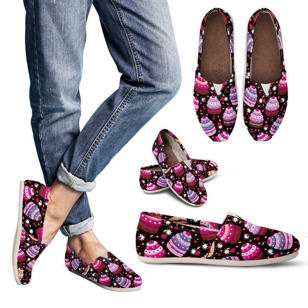 Cupcake Print Women Casual Shoes-JorJune.com