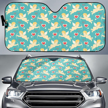Cupid Pattern Print Design 01 Car Sun Shade-JORJUNE.COM