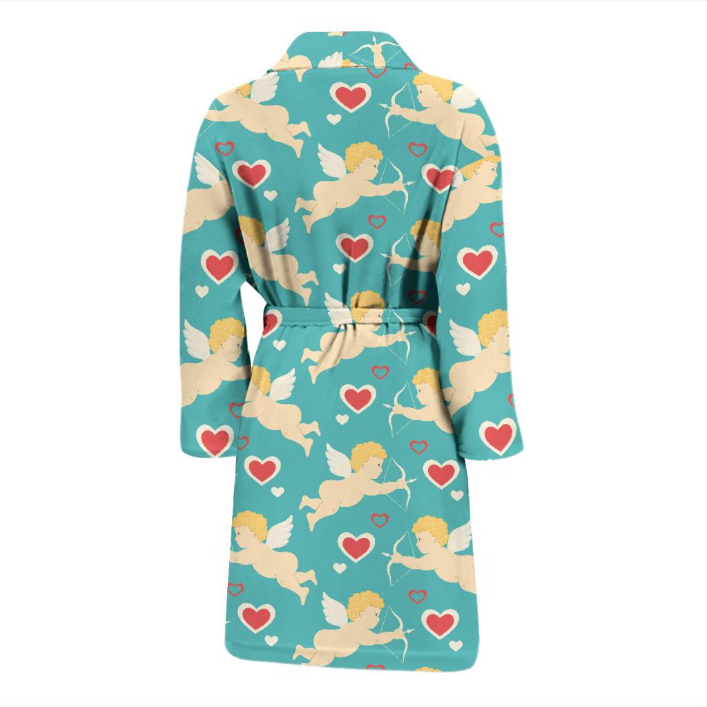Cupid Pattern Print Design 01 Men Bathrobe-JORJUNE.COM