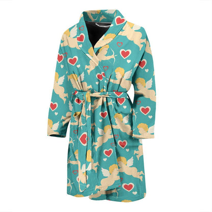 Cupid Pattern Print Design 01 Men Bathrobe-JORJUNE.COM