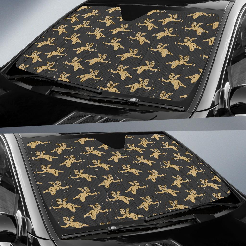 Cupid Pattern Print Design 02 Car Sun Shade-JORJUNE.COM