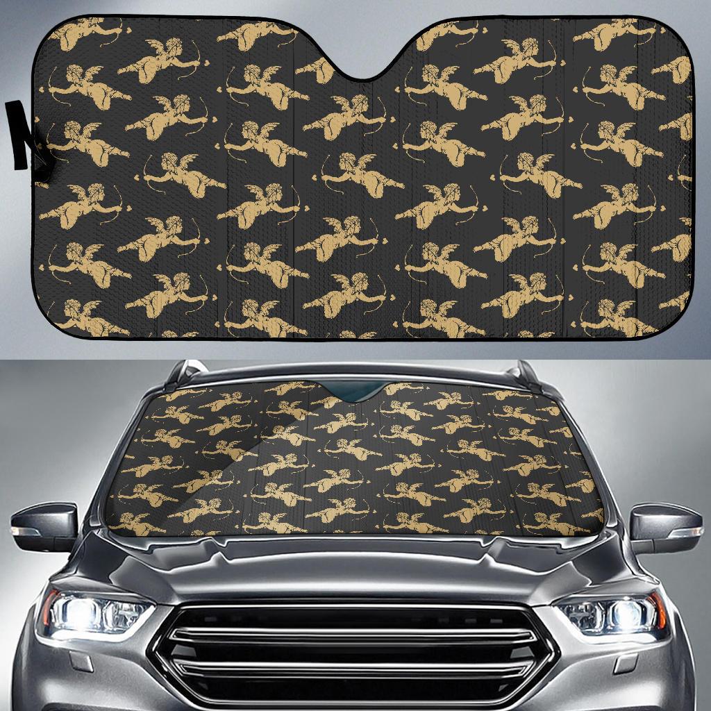Cupid Pattern Print Design 02 Car Sun Shade-JORJUNE.COM