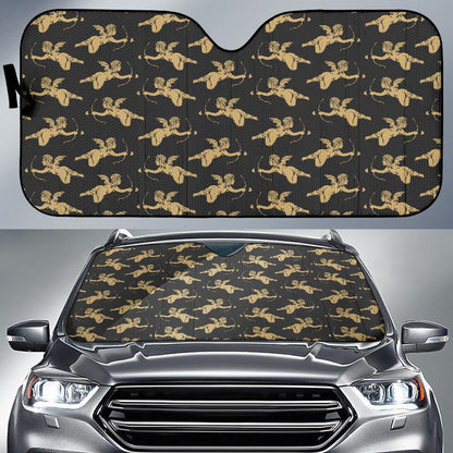Cupid Pattern Print Design 02 Car Sun Shade-JORJUNE.COM