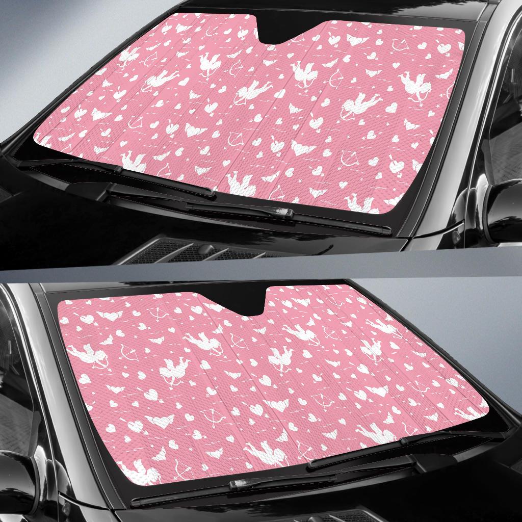 Cupid Pattern Print Design 03 Car Sun Shade-JORJUNE.COM