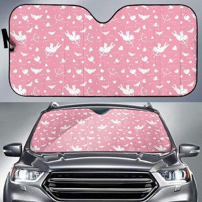 Cupid Pattern Print Design 03 Car Sun Shade-JORJUNE.COM