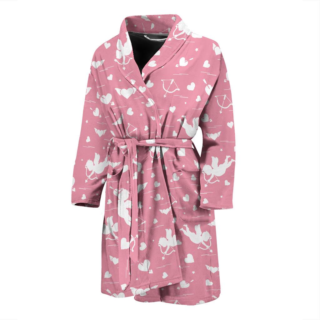 Cupid Pattern Print Design 03 Men Bathrobe-JORJUNE.COM