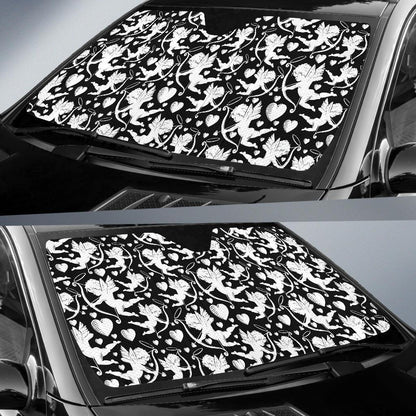 Cupid Pattern Print Design 04 Car Sun Shade-JORJUNE.COM