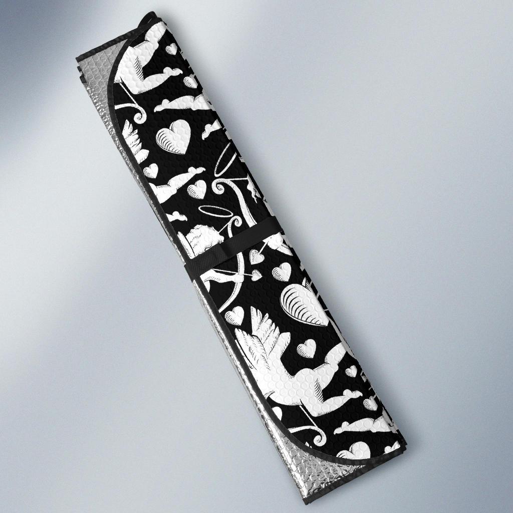 Cupid Pattern Print Design 04 Car Sun Shade-JORJUNE.COM