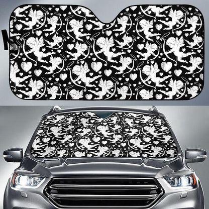 Cupid Pattern Print Design 04 Car Sun Shade-JORJUNE.COM