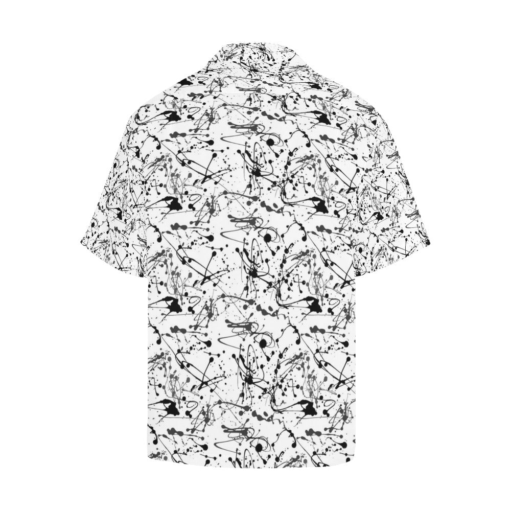 Splatter Print Design LKS305 Men's Hawaiian Shirt
