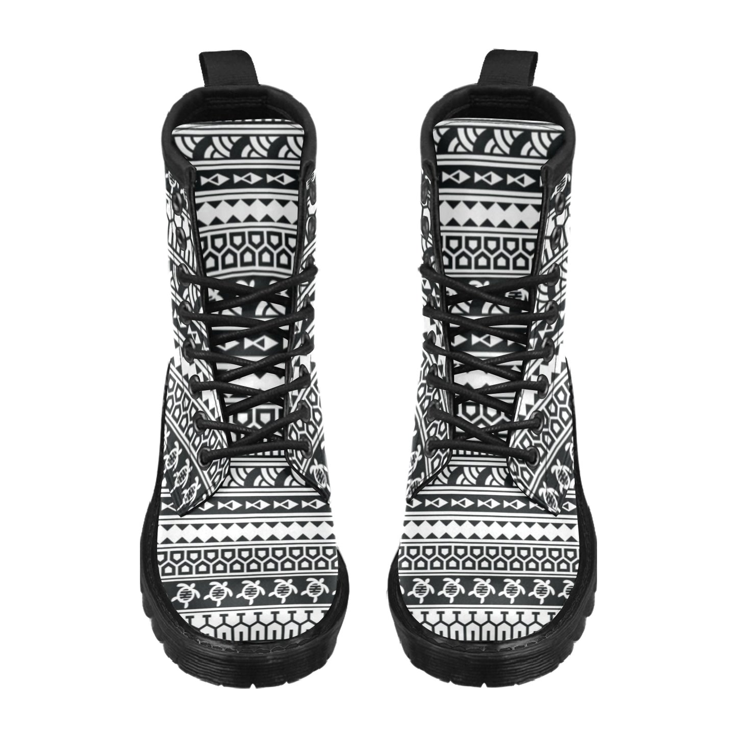 Samoan Pattern Print Design LKS303 Women's Boots