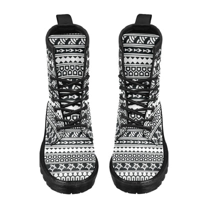 Samoan Pattern Print Design LKS303 Women's Boots