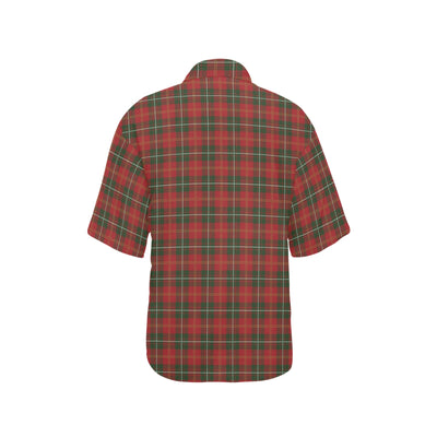 Holiday Tartan Plaid Pattern Women's Hawaiian Shirt