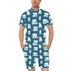 Polar Bear Pattern Print Design PB02 Men's Romper