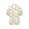 Bird Watercolor Design Pattern Women's Hawaiian Shirt