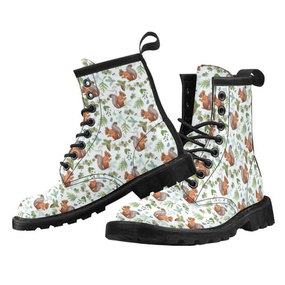 Squirrel Print Design LKS308 Women's Boots
