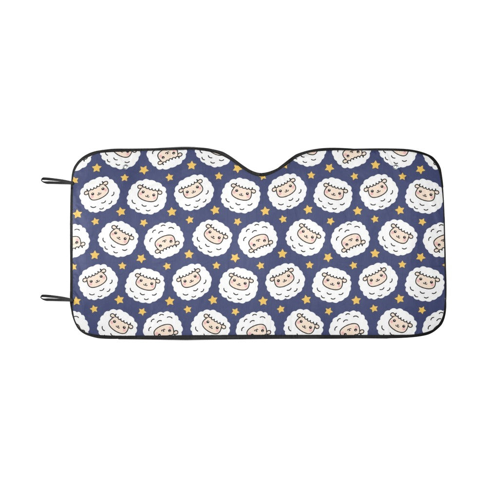 Sheep Print Design LKS402 Car front Windshield Sun Shade
