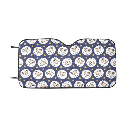 Sheep Print Design LKS402 Car front Windshield Sun Shade