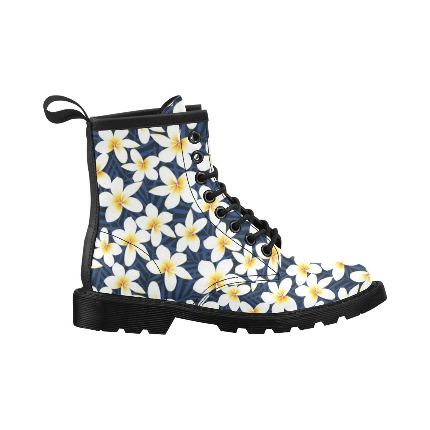 Plumeria Pattern Print Design PM026 Women's Boots