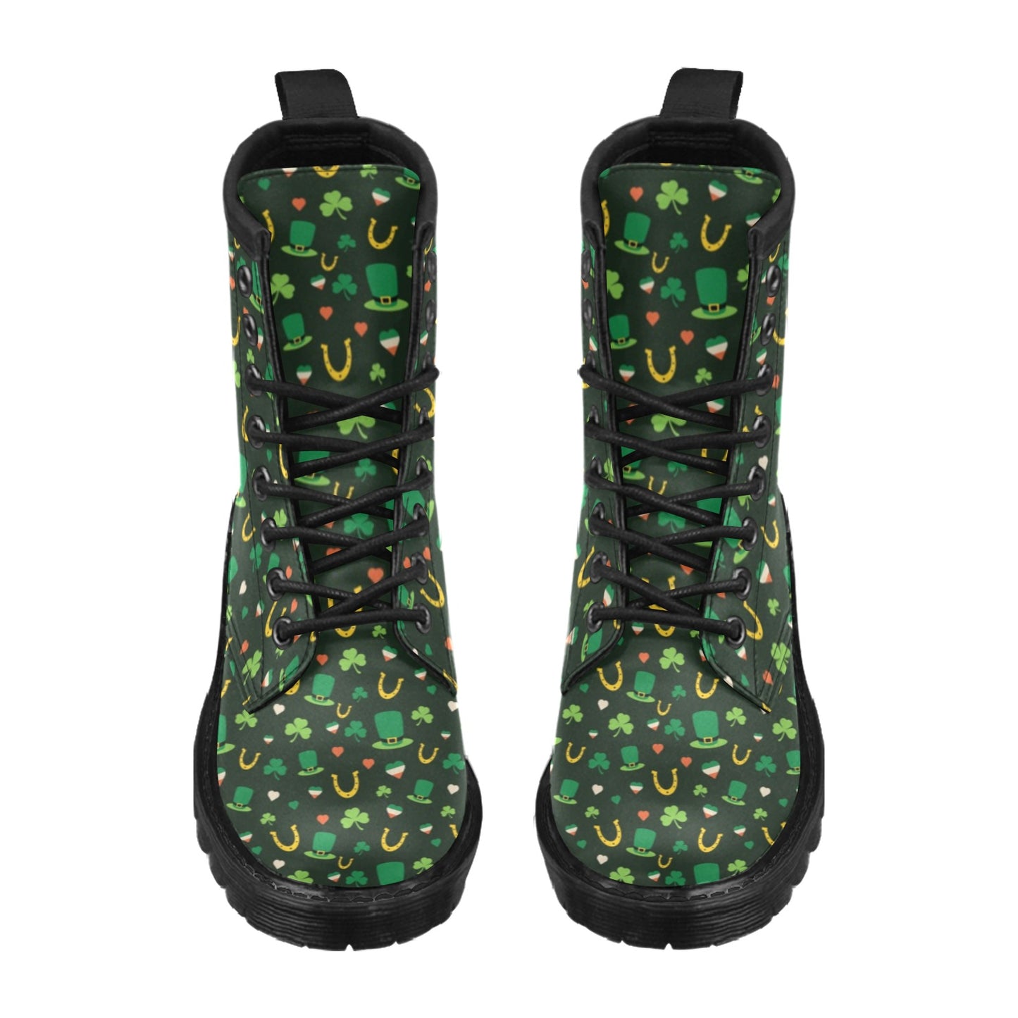 Shamrock Print Design LKS308 Women's Boots