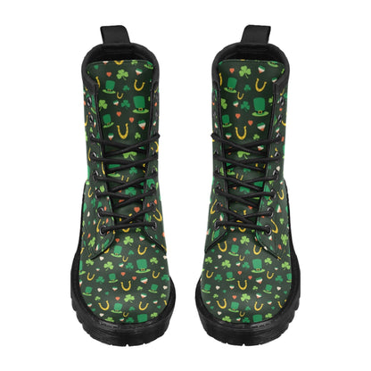 Shamrock Print Design LKS308 Women's Boots