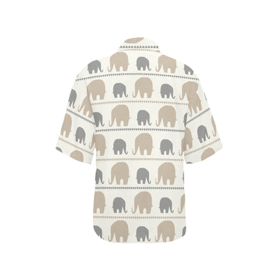 Elephant Cute Women's Hawaiian Shirt