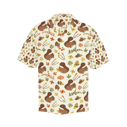 Squirrel Print Design LKS3010 Men's Hawaiian Shirt