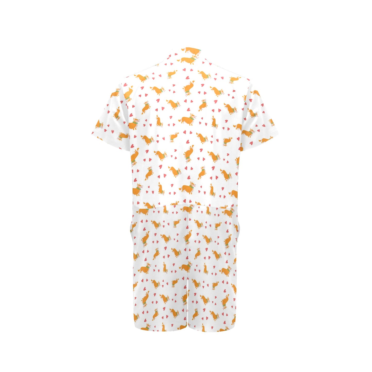 Cardigan Welsh Corgis Pattern Print Design 04 Men's Romper