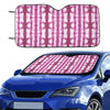 Tie Dye Dark Pink Print Design LKS303 Car front Windshield Sun Shade