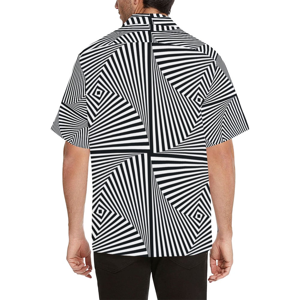 Vortex Print Design LKS302 Men's Hawaiian Shirt