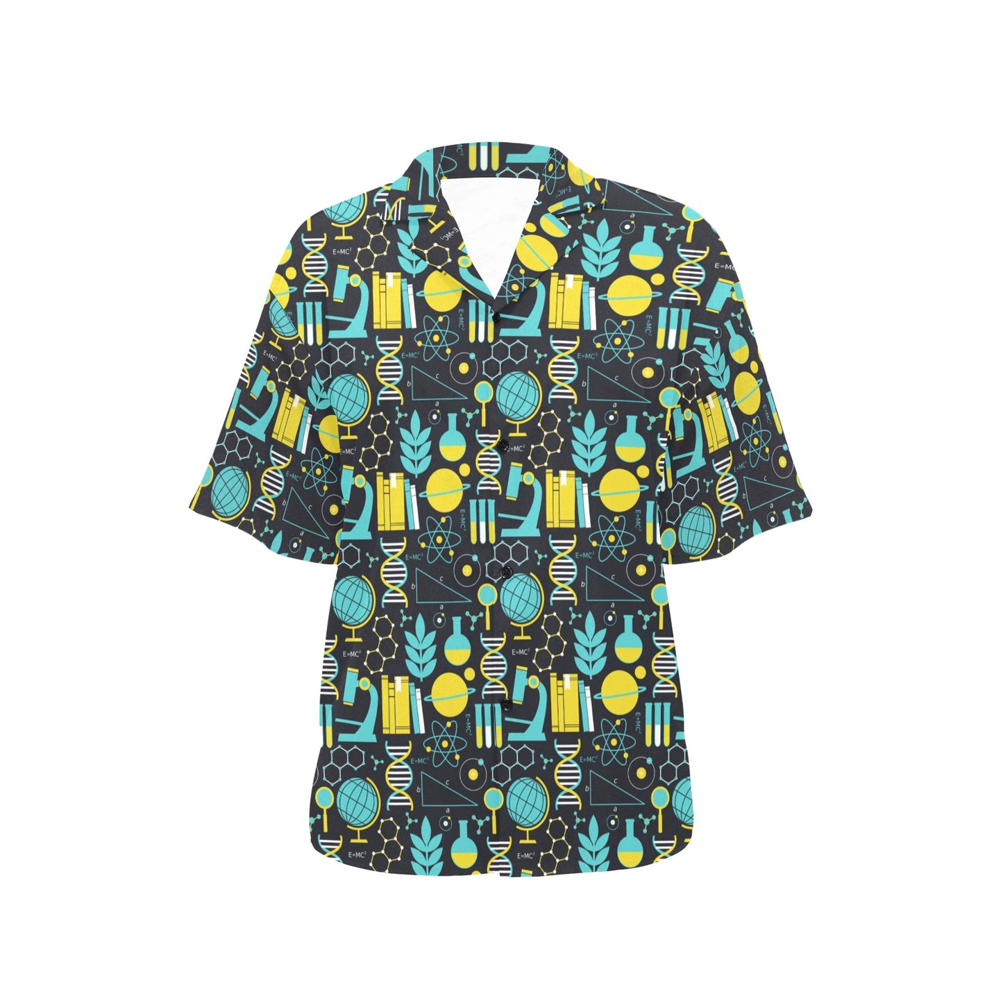 Science Print Design LKS301 Women's Hawaiian Shirt