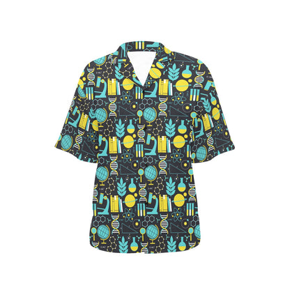 Science Print Design LKS301 Women's Hawaiian Shirt
