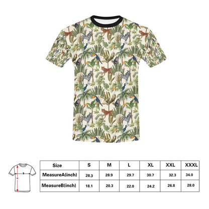 Safari Animal Print Design LKS304 Men's All Over Print T-shirt