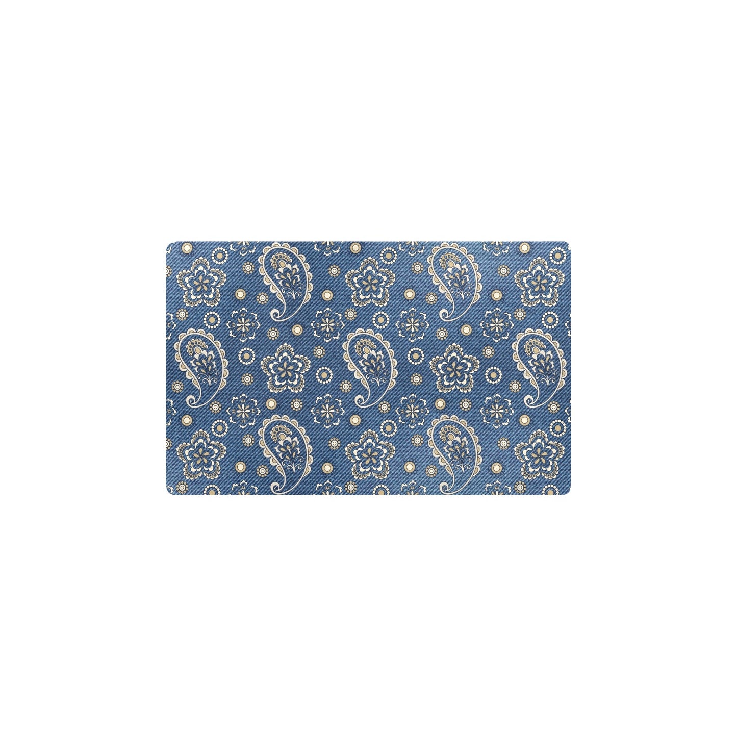 Jean Paisley Pattern Print Design 01 Kitchen Mat