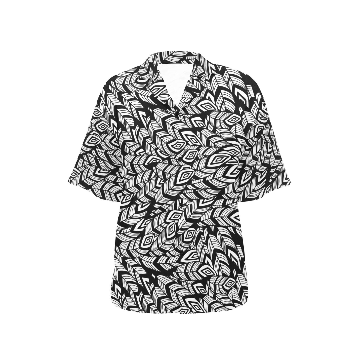 Tribal Pattern Print Design LKS302 Women's Hawaiian Shirt