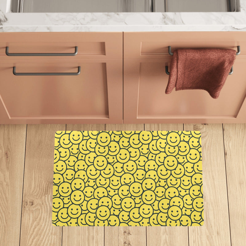 Smiley Face Emoji Print Design LKS302 Kitchen Mat