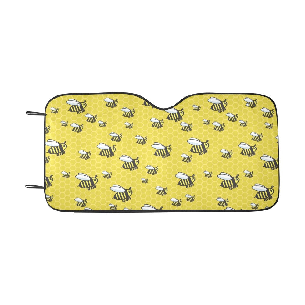 Bee Cute Print Design LKS308 Car front Windshield Sun Shade