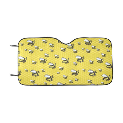 Bee Cute Print Design LKS308 Car front Windshield Sun Shade