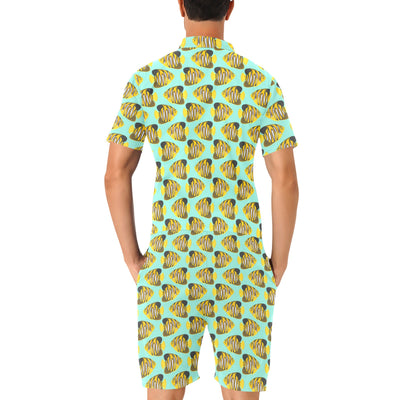 Angelfish Print Design LKS402 Men's Romper