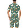 Llama Cactus Pattern Print Design 07 Men's Romper