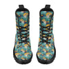 Tiger Tropical Print Design LKS301 Women's Boots