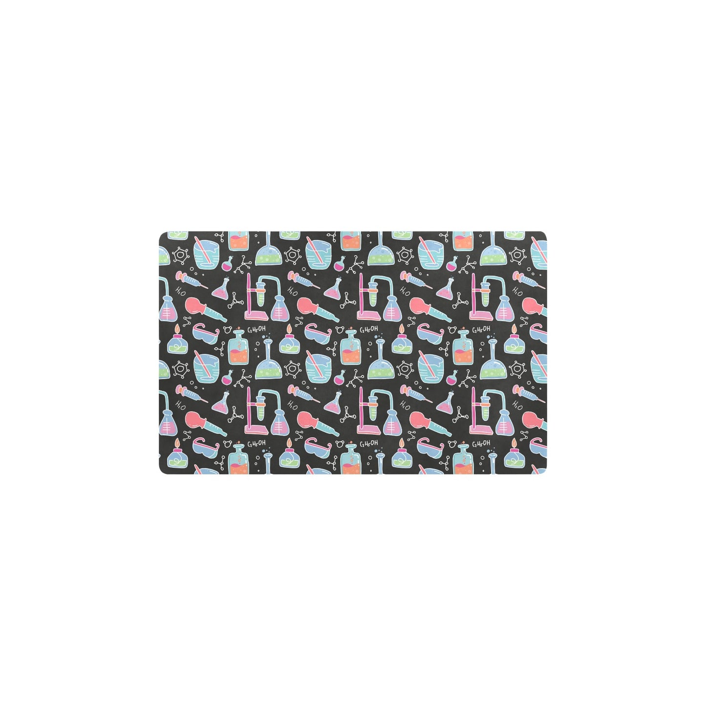 Chemical Pattern Print Design 06 Kitchen Mat