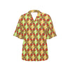 African Classic Print Pattern Women's Hawaiian Shirt